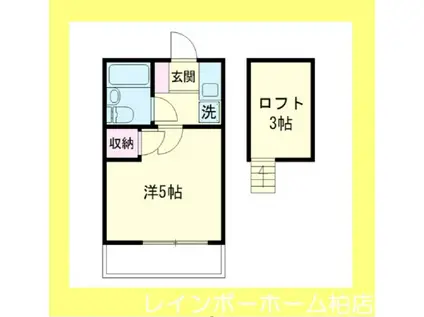 ロフティA-ONE(1K/1階)の間取り写真