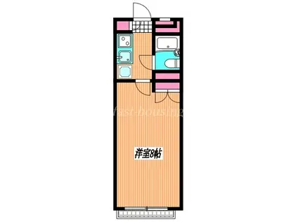 ミレ・関町(1K/2階)の間取り写真