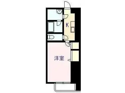 ピースタウン ヴァリアント(1K/3階)の間取り写真