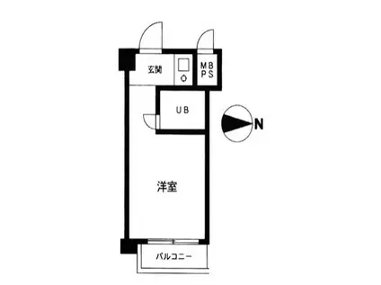 グレイス四ツ谷(ワンルーム/4階)の間取り写真