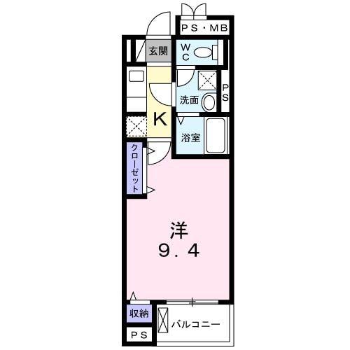 エミナーレ(1K/5階)の間取り写真