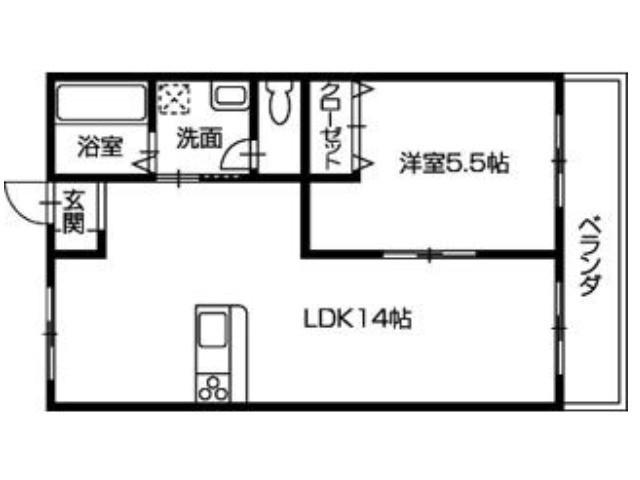 アーバンライフ(1LDK/3階)の間取り写真