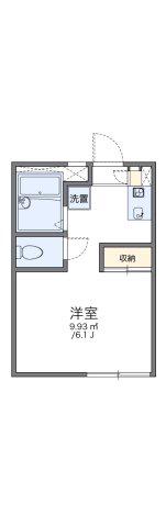レオパレス銀豊(ワンルーム/1階)の間取り写真