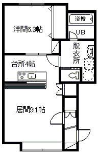 アルト28(1LDK/2階)の間取り写真