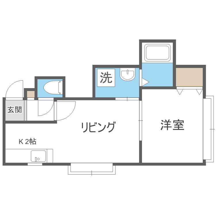 セレジェイラ(1LDK/3階)の間取り写真