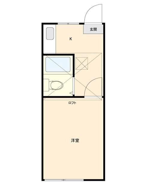 アネックスノジマ1(1K/2階)の間取り写真