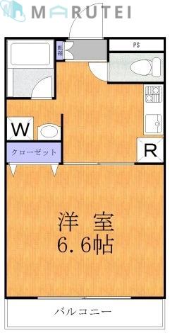 桃山ビル(1K/2階)の間取り写真