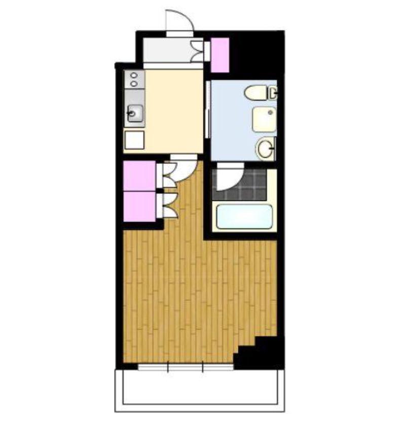 AXAS西新宿アジールコート(1K/3階)の間取り写真