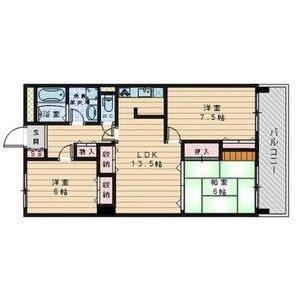 三旺マンション藤ヶ丘東(3LDK/9階)の間取り写真