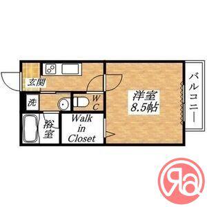ハイムサンパティ(1K/1階)の間取り写真