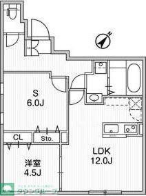 AGLAIA千石DEUX(1SLDK/4階)の間取り写真