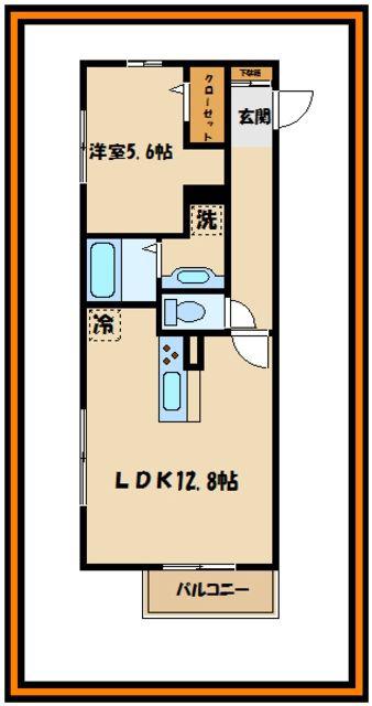 プライムフラット(1LDK/3階)の間取り写真