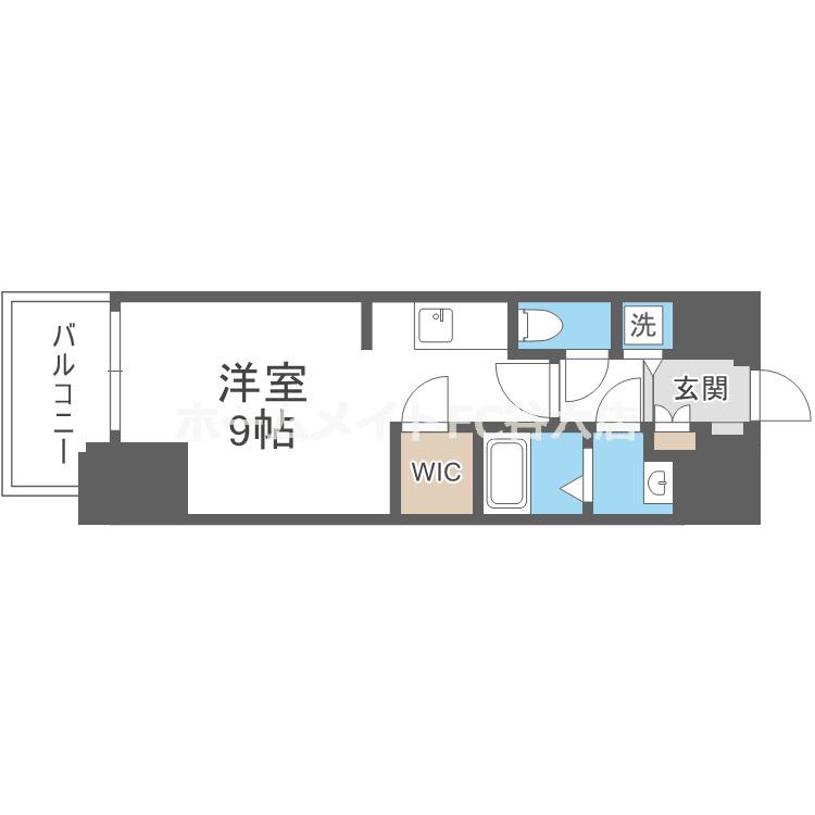 ドゥーエ南堀江(ワンルーム/7階)の間取り写真
