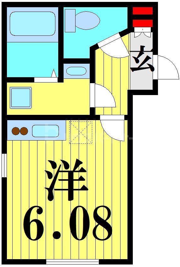 マイナビSTAY西新井(ワンルーム/4階)の間取り写真