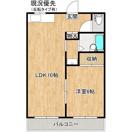 昌栄ハイツII(1LDK/2階)の間取り写真