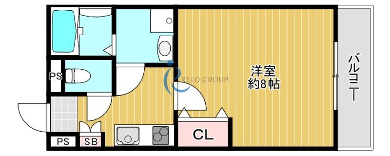 LIVIAZ OSAKA イースト(1K/5階)の間取り写真