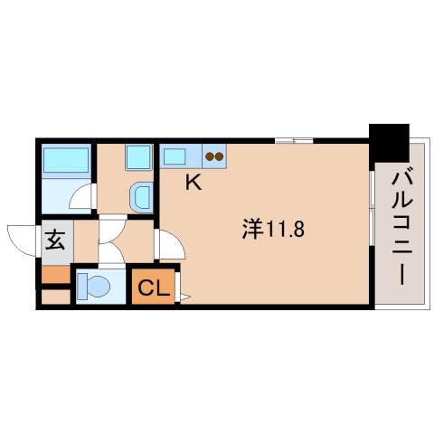 RAFFLS(ワンルーム/7階)の間取り写真