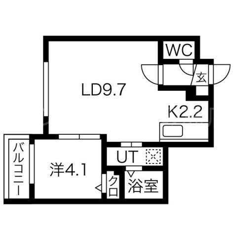 サンステージ豊平3-3(1LDK/3階)の間取り写真