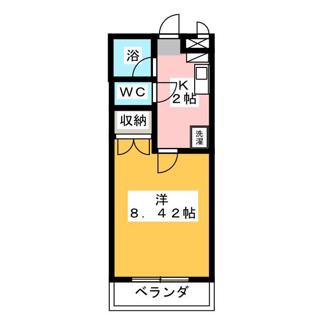 ＪＲ京葉線 新浦安駅 徒歩19分 3階建 築22年(1K/3階)の間取り写真