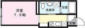 GIGI北四番丁(ワンルーム/2階)の間取り写真