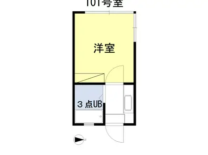 ラディッシュ川田(1K/2階)の間取り写真