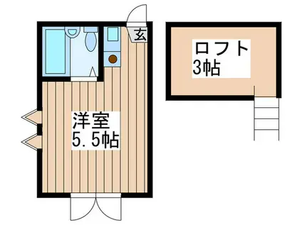 ステラコート東中野(ワンルーム/2階)の間取り写真