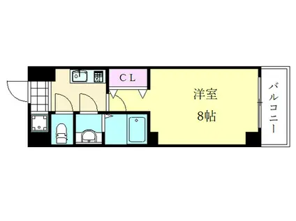 SWAN四天王寺東(1K/2階)の間取り写真