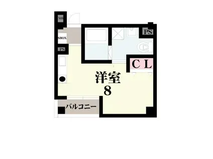 ORIENTCITY・K(ワンルーム/2階)の間取り写真