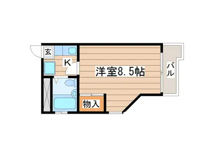 シャイニングプラザ佐竹(1K/4階)の間取り写真