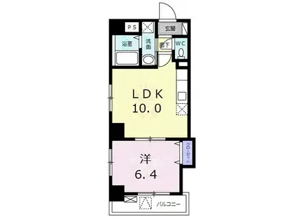 ヴィレ南千住(1LDK/4階)の間取り写真