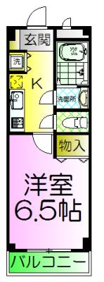 コスタ ルーチェ(1K/1階)の間取り写真