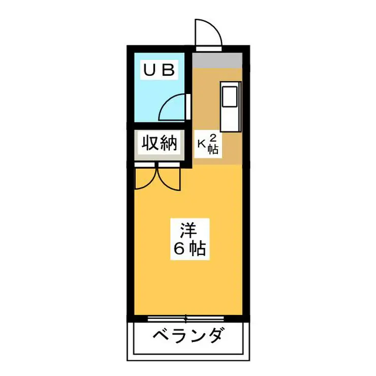 Kハイツ 1階階 間取り