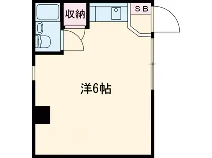片山第2ビル(ワンルーム/3階)の間取り写真