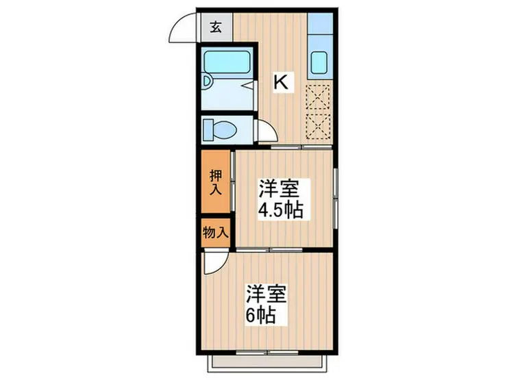 カサヴェール武蔵野 2階階 間取り