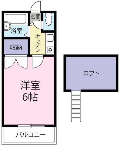 BRILLIANT CUBEV(1K/1階)の間取り写真