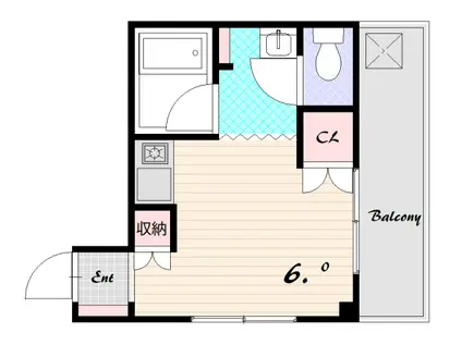 SHIPS BLD(ワンルーム/5階)の間取り写真