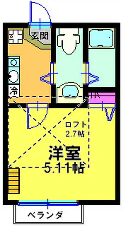 ウィステニア弘明寺 2階階 間取り