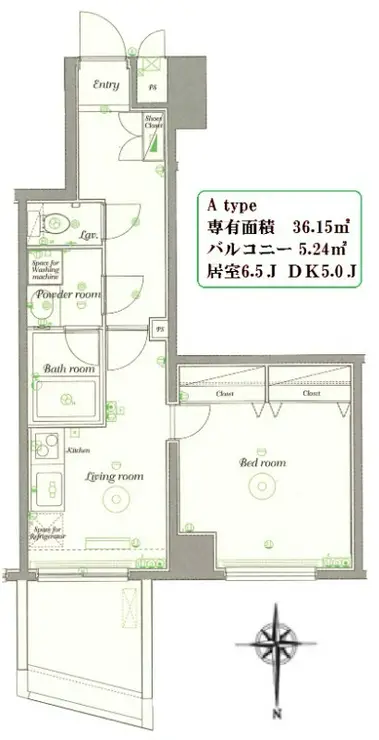 ブライズ早稲田東 1階階 間取り