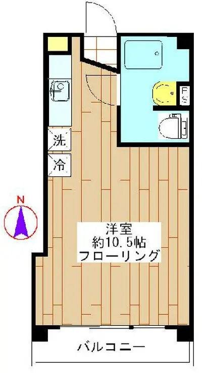 桜町コーポ 3階階 間取り