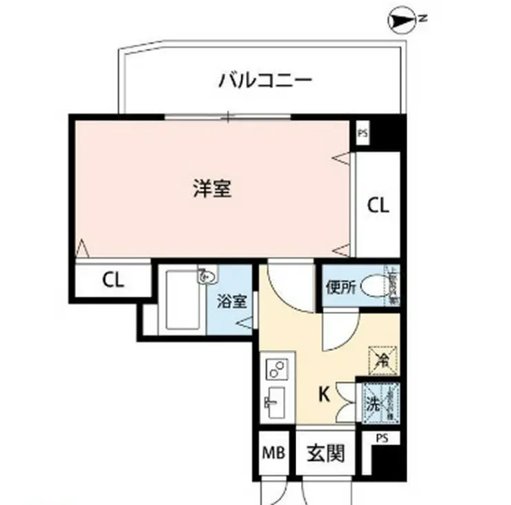 エクセリア早稲田II 13階階 間取り
