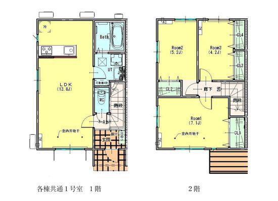 LAVENDERE(3LDK/1階)の間取り写真
