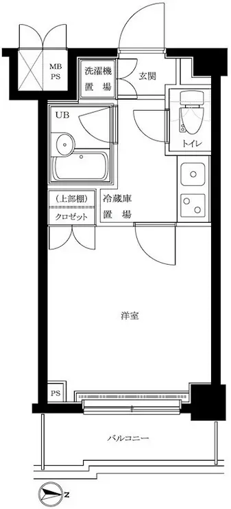 ルーブル南品川 2階階 間取り