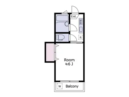 コーポサンコー(1K/2階)の間取り写真