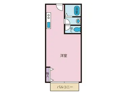 コンドミニアムホテル山麓(ワンルーム/3階)の間取り写真