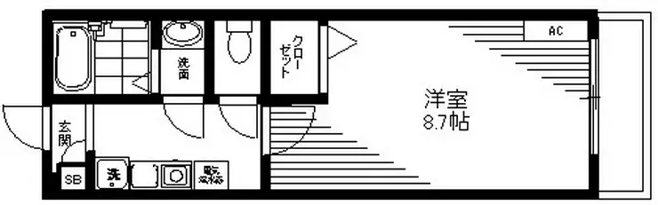 レスツオン天空橋 2階階 間取り