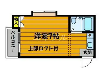 ミヨシコーポ 早島(1K/2階)の間取り写真