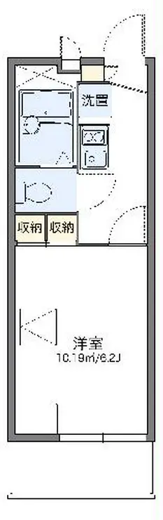レオパレスハープコート 2階階 間取り