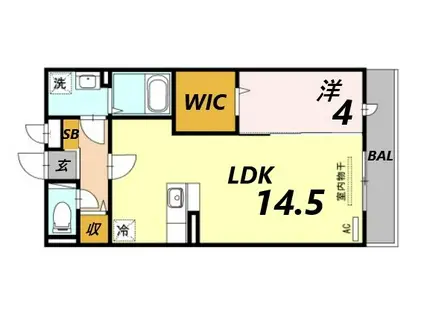 ALBAJ・K(1LDK/1階)の間取り写真