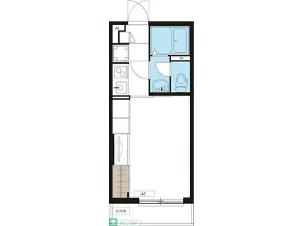リブリ・大宮堀の内(1K/3階)の間取り写真