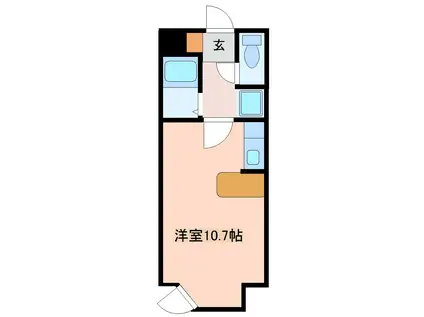 VILLA141(ワンルーム/1階)の間取り写真